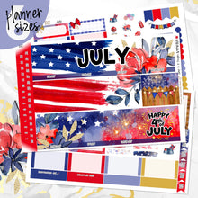 Load image into Gallery viewer, July Freedom monthly - Erin Condren Vertical Horizontal 7"x9", Happy Planner Classic, Mini &amp; Big
