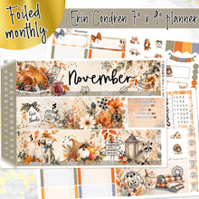 Load image into Gallery viewer, New Release November Thankful Hearts FOILED monthly - Erin Condren Vertical Horizontal 7"x9"