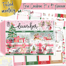 Load image into Gallery viewer, New Release December Merry Berry FOILED '26 monthly - Erin Condren Vertical Horizontal 7"x9"