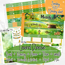 Load image into Gallery viewer, New Release March Lucky Charm -for Laurel Denise Planner stickers -Scout/Portrait, Anne/Vertical, Nancy/Horizontal, Rose/Project &amp; Mini