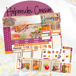 November Spice monthly - Hobonichi Cousin A5 personal planner