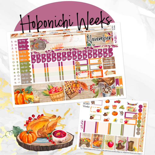 November Spice monthly - Hobonichi Weeks personal planner