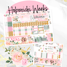 Load image into Gallery viewer, February Warm Hearts monthly - Hobonichi Weeks personal planner