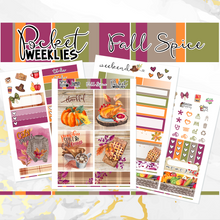 Load image into Gallery viewer, November Spice - POCKET Mini Weekly Kit Planner stickers
