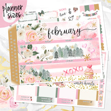 Load image into Gallery viewer, February Warm Hearts monthly - Erin Condren Vertical Horizontal 7"x9", Happy Planner Classic, Mini &amp; Big
