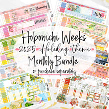 Load image into Gallery viewer, HOBONICHI WEEKS HOLIDAY Monthly Bundle 2025 - 12 monthly kits