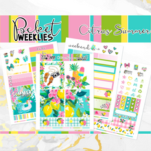 Load image into Gallery viewer, June Citrus Summer - POCKET Mini Weekly Kit Planner stickers