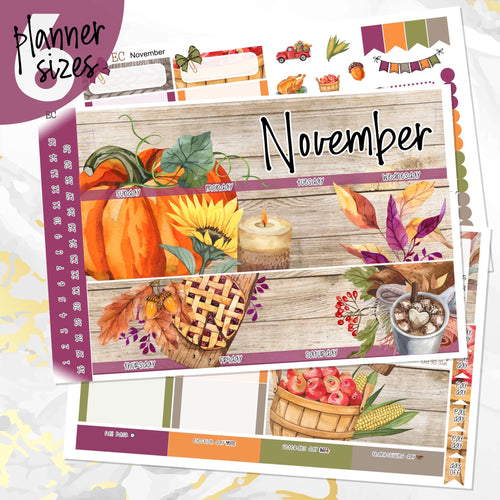 November Spice monthly - Erin Condren Vertical Horizontal 7
