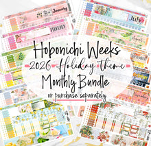 Load image into Gallery viewer, HOBONICHI WEEKS HOLIDAY Monthly Bundle 2026 - 12 monthly kits