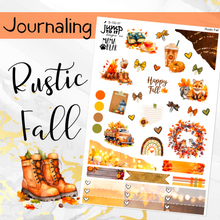 Load image into Gallery viewer, October Rustic  JOURNAL sheet - planner stickers          (S-132-37)