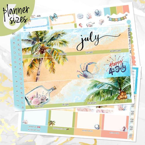 New Release July Lazy Days monthly - Erin Condren Vertical Horizontal 7