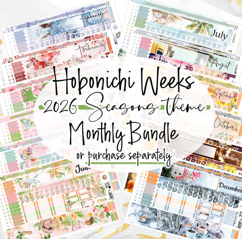 HOBONICHI WEEKS SEASONS Monthly Bundle 2026 - 12 monthly kits