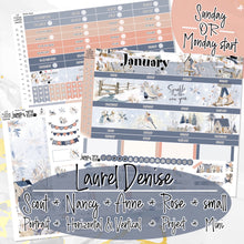 Load image into Gallery viewer, January Winter Haze -for Laurel Denise Planner stickers -Scout/Portrait, Anne/Vertical, Nancy/Horizontal, Rose/Project &amp; Mini