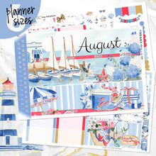 Load image into Gallery viewer, New Release August Hamptons monthly - Erin Condren Vertical Horizontal 7"x9", Happy Planner Classic, Mini &amp; Big