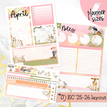 Load image into Gallery viewer, April Country Spring Notes monthly sticker -25/26 Erin Condren Vertical Horizontal 7"x9", Happy Planner Classic, Mini &amp; Big