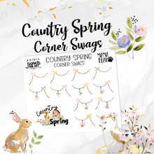 Load image into Gallery viewer, New Release April Country Spring Corner Swags planner stickers          (S-141-5)