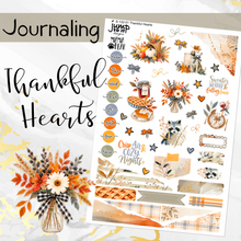 Load image into Gallery viewer, New Release Thankful Hearts November Planner Stickers – Matching Extras + Bundle &amp; Save!