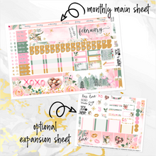 Load image into Gallery viewer, February Warm Hearts monthly - Hobonichi Weeks personal planner