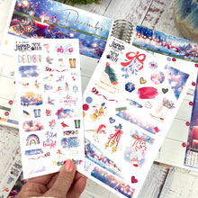 Load image into Gallery viewer, December Christmas Glow Deco sheet - planner stickers          (S-109-41)