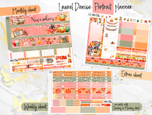 Load image into Gallery viewer, November Thanksgiving Bliss -for Laurel Denise Planner stickers - Portrait, Mini, Vertical, Horizontal &amp; Project