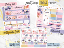 Load image into Gallery viewer, February Floral Romance FOIL -for Laurel Denise Planner stickers - Portrait, Mini, Vertical, Horizontal &amp; Project