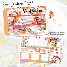Load image into Gallery viewer, September Harvest Blush FOILED monthly - Erin Condren Vertical Horizontal 7&quot;x9&quot;, Happy Planner Classic