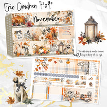 Load image into Gallery viewer, New Release November Thankful Hearts FOILED monthly - Erin Condren Vertical Horizontal 7"x9"