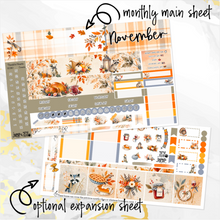 Load image into Gallery viewer, New Release November Thankful Hearts monthly - Hobonichi Cousin A5 personal planner