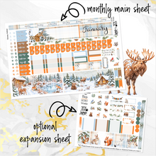 Load image into Gallery viewer, New Release January Snowy Hollow monthly - Hobonichi Weeks personal planner