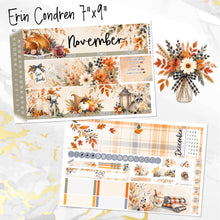 Load image into Gallery viewer, New Release November Thankful Hearts monthly - Erin Condren Vertical Horizontal 7"x9", Happy Planner Classic, Mini &amp; Big