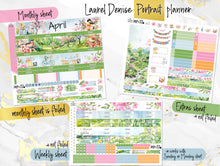 Load image into Gallery viewer, April Spring Fever FOIL -for Laurel Denise Planner stickers - Portrait, Mini, Vertical, Horizontal &amp; Project