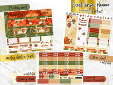 Load image into Gallery viewer, New Release December Poinsettia Glow FOIL -for Laurel Denise Planner stickers -Scout/Portrait, Anne/Vertical, Nancy/Horizontal, Small/Mini