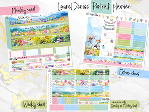 May Wild Flowers -for Laurel Denise Planner stickers - Portrait, Mini, Vertical, Horizontal & Project
