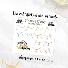Load image into Gallery viewer, New Release April Country Spring Corner Swags planner stickers          (S-141-5)