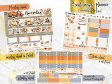 Load image into Gallery viewer, New Release November Thankful Hearts FOIL -for Laurel Denise Planner stickers -Scout/Portrait, Anne/Vertical, Nancy/Horizontal, Small/Mini