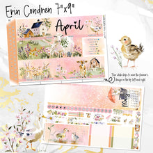 Load image into Gallery viewer, New Release April Country Spring monthly - Erin Condren Vertical Horizontal 7"x9", Happy Planner Classic, Mini &amp; Big