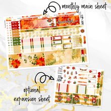 Load image into Gallery viewer, New Release December Poinsettia Glow monthly - Hobonichi Weeks personal planner