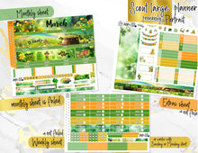 Load image into Gallery viewer, New Release March Lucky Charm FOIL -for Laurel Denise Planner stickers -Scout/Portrait, Anne/Vertical, Nancy/Horizontal, Small/Mini