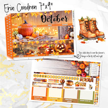 Load image into Gallery viewer, October Rustic monthly - Erin Condren Vertical Horizontal 7&quot;x9&quot;, Happy Planner Classic, Mini &amp; Big
