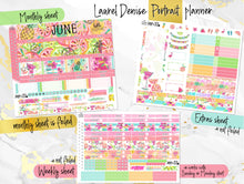Load image into Gallery viewer, June Hello Summer FOIL -for Laurel Denise Planner stickers - Portrait, Mini, Vertical, Horizontal &amp; Project
