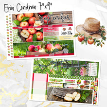 Load image into Gallery viewer, New Release September Apples monthly - Erin Condren Vertical Horizontal 7"x9", Happy Planner Classic, Mini &amp; Big