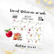 Load image into Gallery viewer, New Release September Apples Corner Swags planner stickers          (S-141-10)