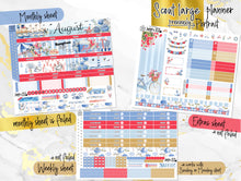 Load image into Gallery viewer, New Release August Hamptons FOIL -for Laurel Denise Planner stickers -Scout/Portrait, Anne/Vertical, Nancy/Horizontal, Small/Mini
