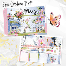 Load image into Gallery viewer, May Tiptoes FOILED monthly - Erin Condren Vertical Horizontal 7"x9"