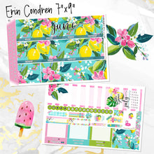 Load image into Gallery viewer, June Citrus Summer monthly - Erin Condren Vertical Horizontal 7"x9", Happy Planner Classic, Mini &amp; Big