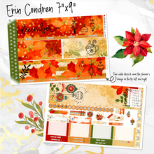Load image into Gallery viewer, New Release December Poinsettia Glow FOILED '26 monthly - Erin Condren Vertical Horizontal 7"x9"