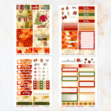 Load image into Gallery viewer, New Release December Poinsettia Glow - POCKET Mini Weekly Kit Planner stickers