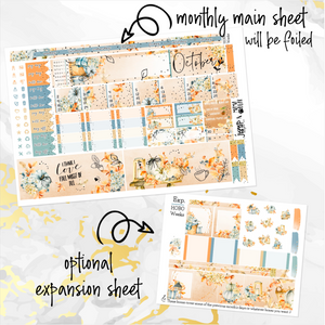 October Autumn Harmony FOILED monthly - Hobonichi Weeks personal planner