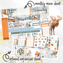Load image into Gallery viewer, New Release January Snowy Hollow monthly - Hobonichi Cousin A5 personal planner