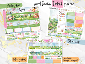 April Spring Fever -for Laurel Denise Planner stickers - Portrait, Mini, Vertical, Horizontal & Project